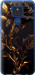 Чехол на Motorola E7 Plus Роза 3 5552u-2107 (Черный)
