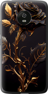 Чехол на Motorola Moto G5 Роза 3 5552u-832 (Черный)
