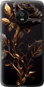 Чехол на Motorola Moto G5 Роза 3 5552u-832 (Черный)