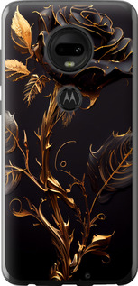Чехол на Motorola Moto G7 Роза 3 5552u-1614 (Черный)