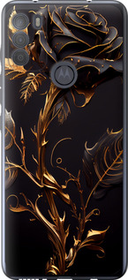 Чехол на Motorola G50 Роза 3 5552u-2354 (Черный)