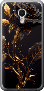 Чохол на Meizu MX6 Роза 3 5552t-259 (Чорний)