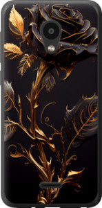 Чехол на Meizu C9 Роза 3 5552u-1627 (Черный)