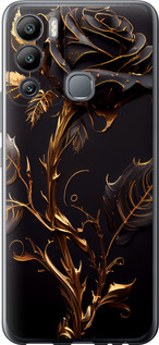Чохол на Infinix Hot 12i Роза 3 5552u-2863 (Black)