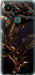 Чехол на Infinix Hot 11S Роза 3 5552u-2757 (Черный)