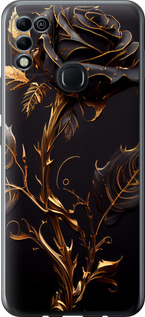Чохол на Infinix Hot 11 Play Роза 3 5552u-2756 (Black)