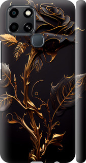 Чохол на Infinix Smart 6 Роза 3 5552m-2758 (Black)