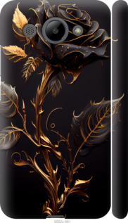 Чехол на Huawei Y3 2017 Роза 3 5552m-991 (Черный)