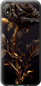 Чохол на Huawei Y5 2019 Роза 3 5552t-1695 (Чорний)
