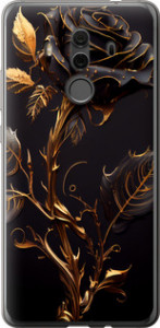 Чехол на Huawei Mate 10 Pro Роза 3 5552t-1138 (Черный)