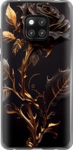 Чехол на Huawei Mate 20 Pro Роза 3 5552t-1567 (Черный)