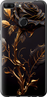 Чехол на Huawei Honor 9 Lite Роза 3 5552t-1359 (Черный)