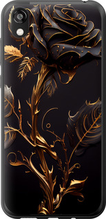 Чехол на Huawei Honor 8S Роза 3 5552t-1679 (Черный)