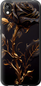 Чехол на Huawei Honor 8S Роза 3 5552t-1679 (Черный)