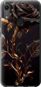 Чохол на Huawei Honor 8A Роза 3 5552u-1635 (Чорний)