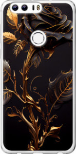 Чохол на Huawei Honor 8 Роза 3 5552u-351 (Black)