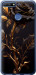 Чехол на Huawei Honor 7C Роза 3 5552t-1411 (Черный)