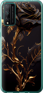 Чехол на Huawei Honor Play 4T Pro Роза 3 5552u-1914 (Черный)