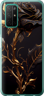 Чохол на Huawei Honor 30S Роза 3 5552u-1897 (Black)