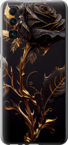 Чехол на Huawei Honor 30 Роза 3 5552u-1921 (Черный)