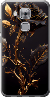 Чехол на Huawei Nova Plus Роза 3 5552u-961 (Черный)