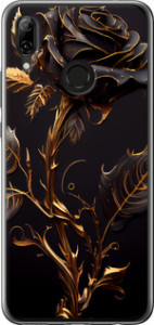 Чехол на Huawei Nova 3 Роза 3 5552u-1535 (Черный)