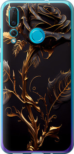 Чохол на Huawei Nova 4 Роза 3 5552u-1632 (Black)