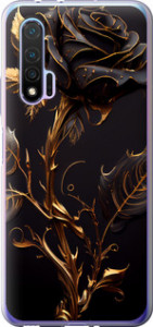 Чехол на Huawei Nova 6 Роза 3 5552u-1821 (Черный)