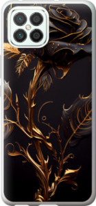 Чехол на Huawei Nova 8 SE Роза 3 5552u-2126 (Черный)