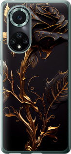 Чохол на Huawei Nova 9 Pro Роза 3 5552u-2503 (Black)