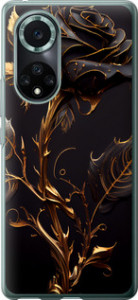 Чохол на Huawei Nova 9 Pro Роза 3 5552u-2503 (Black)