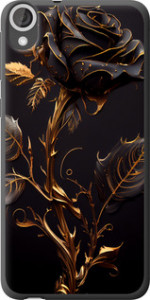 Чехол на HTC Desire 820 Роза 3 5552u-133 (Черный)