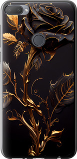 Чехол на HTC Desire 12 Plus Роза 3 5552u-1485 (Черный)