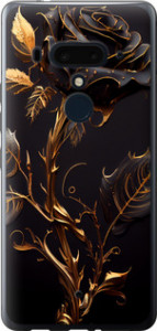 Чохол на HTC U12 Plus Роза 3 5552u-1712 (Black)