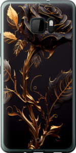 Чехол на HTC U Ultra Роза 3 5552u-833 (Black)