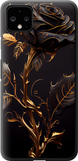 Чехол на Google Pixel 4 XL Роза 3 5552u-1754 (Черный)