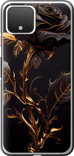 Чехол на Google Pixel 4 Роза 3 5552u-1755 (Черный)