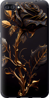 Чехол на Asus ZenFone 4 Max ZC554KL Роза 3 5552u-1035 (Черный)