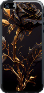 Чехол на iPhone 5 Роза 3 5552t-18 (Черный) для iPhone 5