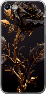 Чехол на iPhone 8 Роза 3 5552u-1031 (Черный)