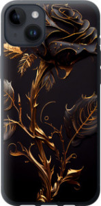 Чохол на iPhone 14 Plus Роза 3 5552u-2645 (Black)