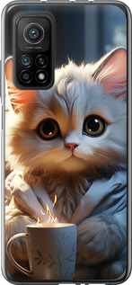Чехол на Xiaomi Mi 10T Pro White cat 5646u-2679