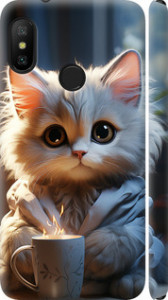 Чехол на Xiaomi Mi A2 Lite White cat 5646m-1522