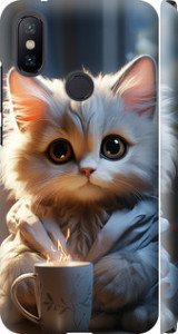 Чехол на Xiaomi Mi A2 White cat 5646m-1481 для Xiaomi Mi 6X