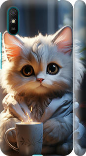Чехол на Xiaomi Redmi 9A White cat 5646m-2034