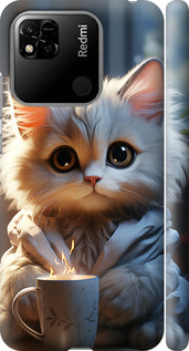 Чехол на Xiaomi Redmi 10A White cat 5646m-2578