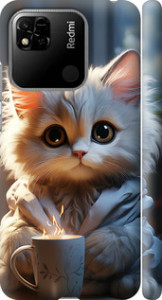 Чехол на Xiaomi Redmi 10A White cat 5646m-2578