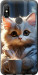 Чехол на Xiaomi Redmi Note 6 Pro White cat 5646t-1551