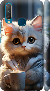 Чохол на Vivo Y15 White cat 5646m-1791