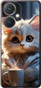 Чохол на Vivo Y27 White cat 5646u-579
